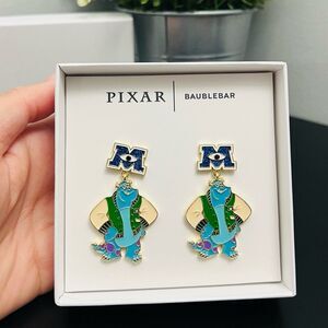 Disney Pixar x BaubleBar Monsters University Sulley Drop Earrings – New in Box